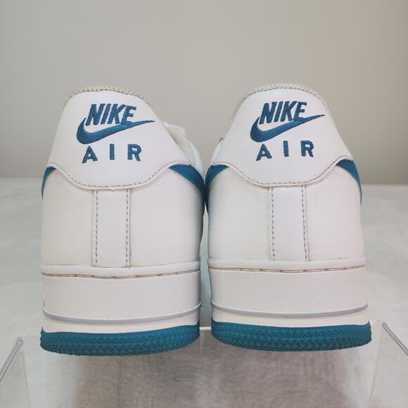 Nike Air Force 1 White Tropical Teal Mens 15 Low Tops Leather 2013 Green Blue main image 8